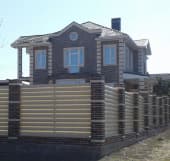 Забор из металлического штакетника, Челябинская область, город Озерск